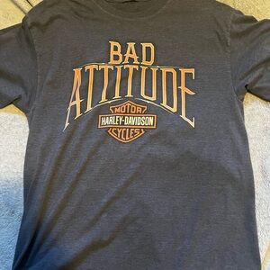 Large gray long sleeve Harley Davidson shirt